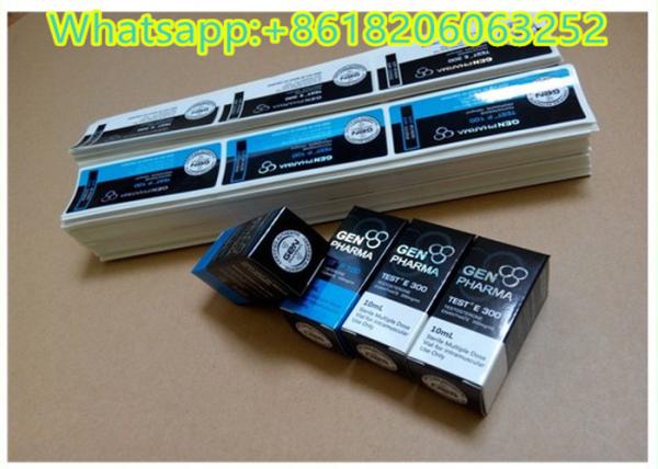 Custom Printing Waterproof 10ml Vial Labels / 10ml Bottle Labels And Boxes