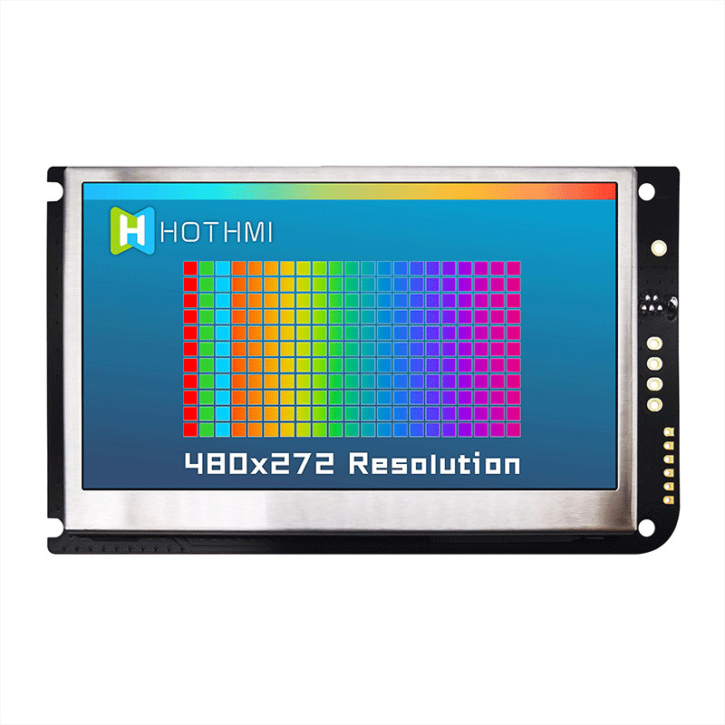 4,3 дисплей экрана касания TFT UART дюйма сопротивляющийся LCD 480x272 С ДОСКОЙ РЕГУЛЯТОРА LCD