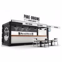 El envase prefabricado de 20 pies reinstaló la cafetería