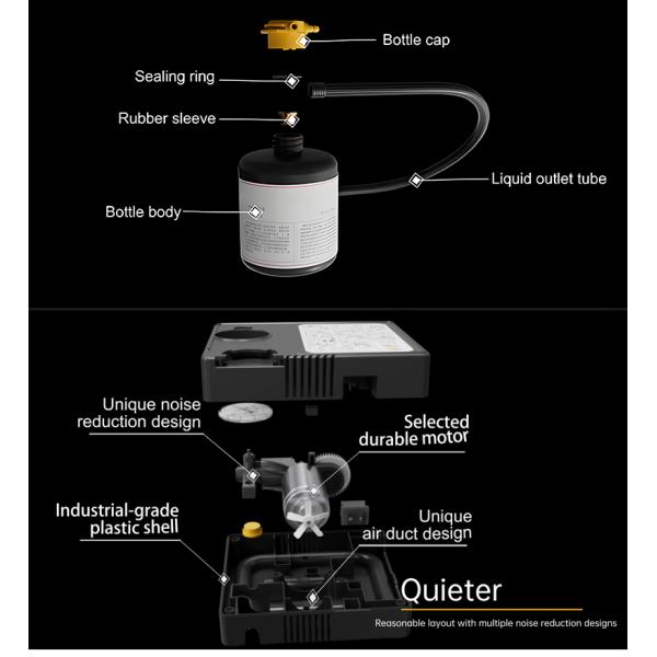 All Models Electric Tire Repair Kit Efficient Vehicle Wheel Maintenance with Air Pump and Sealant Set