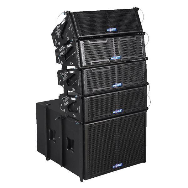 double 6 inch line array speaker LA206