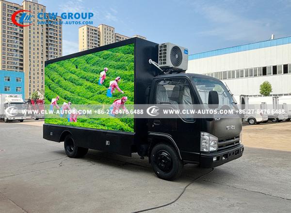 ISUZU 3D Naked Eye Billboard Caminhão de publicidade LED móvel com ar condicionado