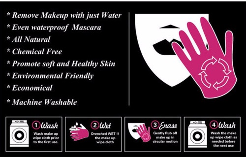 Mitón Exfoliating facial natural del removedor del maquillaje de Vonira reutilizable