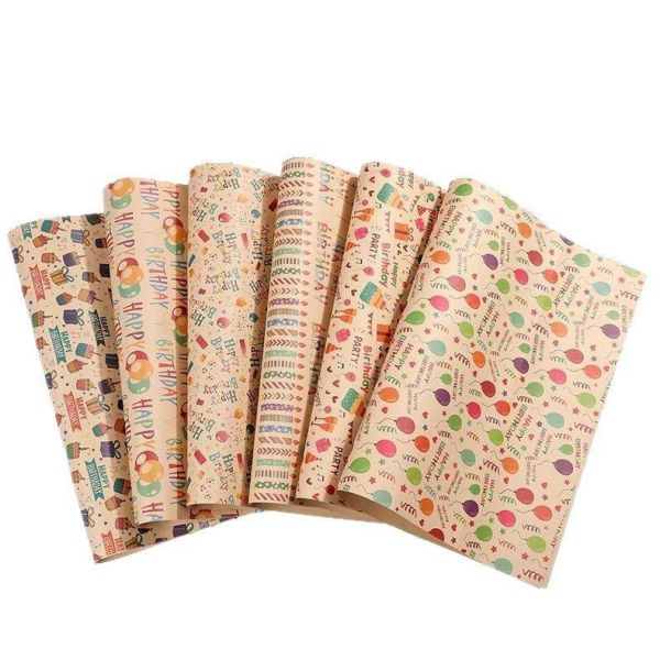 Custom Wholesale Greaseproof Disposable Recyclable Double Side gift packaging paper