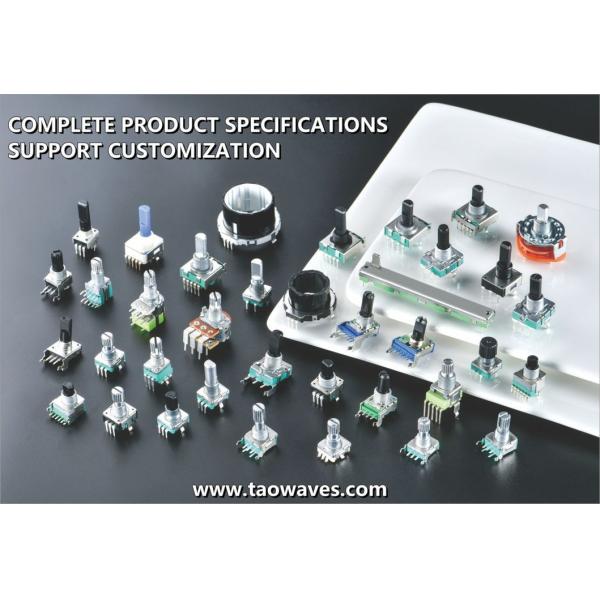 Amplifier Volume Potentiometer 5-Pin 11mm Shaft Rotary Potentiometer Encoder with Push Switch