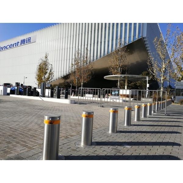 IP68 Protected Semi Automatic Bollards with 600mm Lifting Height and 1520mm Depth for Enhanced Security