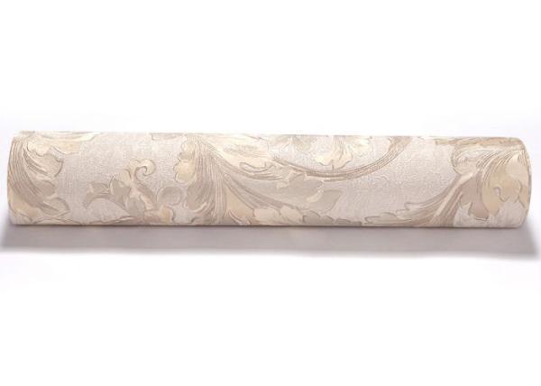 Grey Removable Embossed Floral Pattern Country Bathroom Wallpaper / Wall Coverings