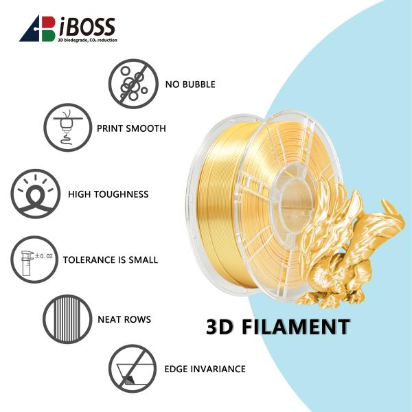 3D Printed Filament  High Strength  1.75mm Silk Vine Yellow  PLA+ filamentnt 1000g