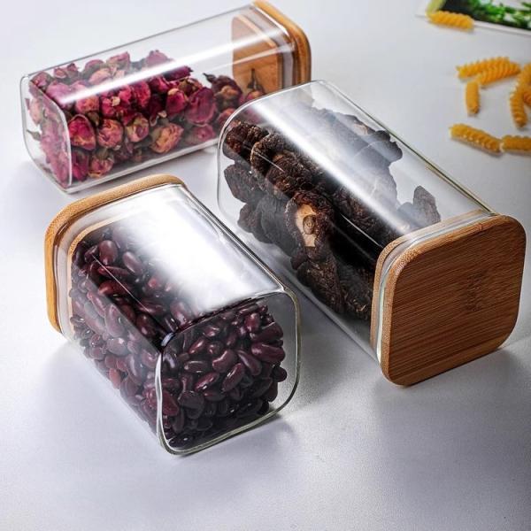 Bamboo Wooden Lid for Airtight Glass Jars Customizable
