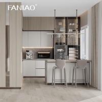 Mobilier populaire modulaire automatique Cuisine modulaire Armoire de cuisine laque blanche