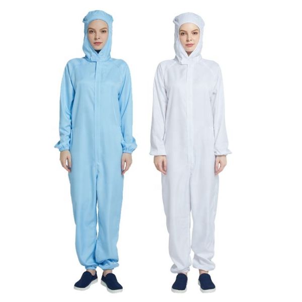 Cotton Coverall Anti Static Garments for Food Processing Industry Line