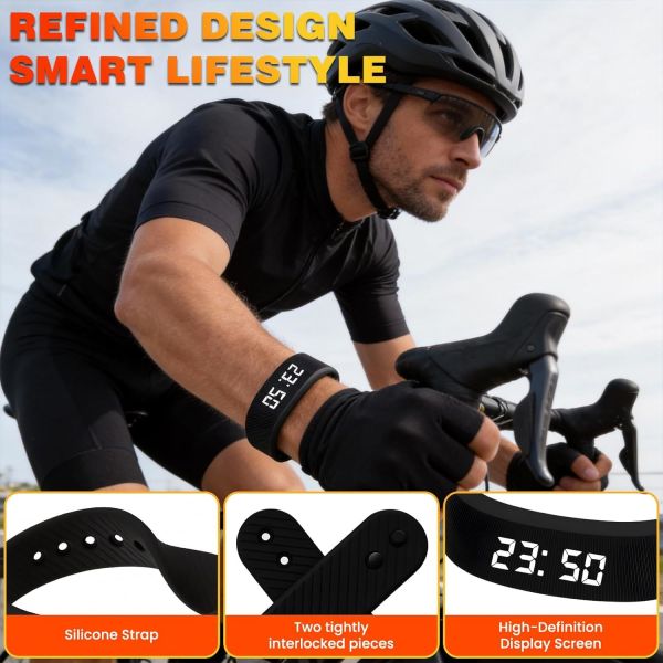 Manufacture Smart Bracelet Fitness Watch Alarm Clock Step Counter Smart Wristband Sport Sleep Monitor Smartband Vibrating Alarm Wristband Electric Clock Watch Shock Silent Sleeps Wrist Sleep Bracelet