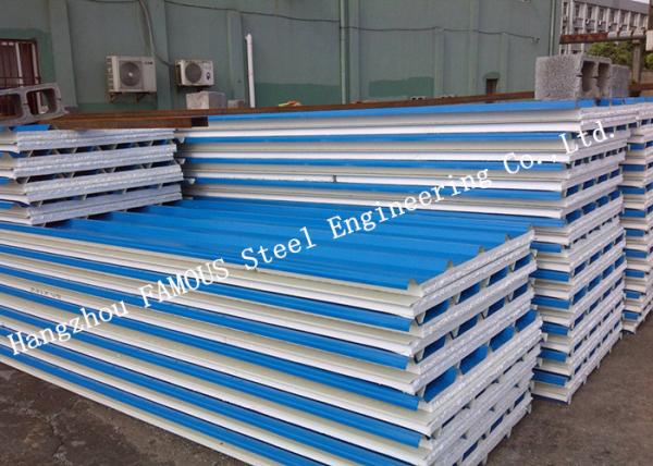 Corrugated 950mm Lightweight Steel Sheet EPS Sandwich Panels for Warehouse Roof Panel