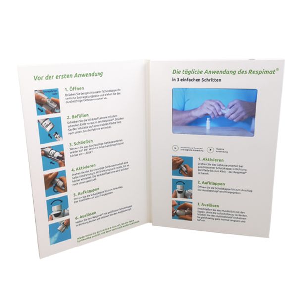 Video Mailer Card Video Message Greeting Card Including PCM Music Format Tailored for Business Networking and Event Invitations