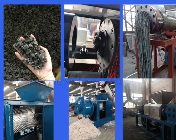 Pe Pp Screw Press Plastic Recycling Plant Dryer Plastic Film Dewatering Extruder Machine