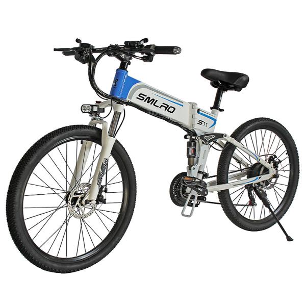 6061 Alu Frame 26 Inch Electric Folding Bike 48V Brushless Geared