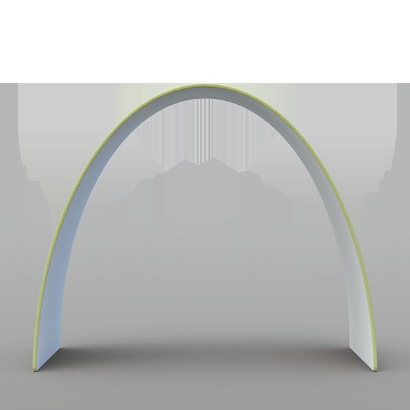 EZ Tube Arch Tension Fabric Balloon Arch Stand Round Metal Backdrop Display