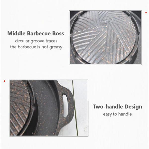 Корейский алюминий лотка гриля Stovetop квадрата стиля не вставляет бездымную плиту Stovetop барбекю