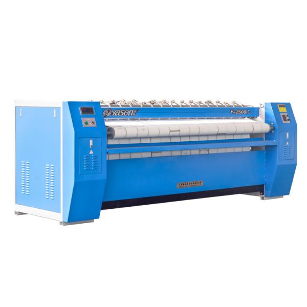 Professional 1.5kw Automatic Laundry Flat Ironer With Steam Or Electric Heating