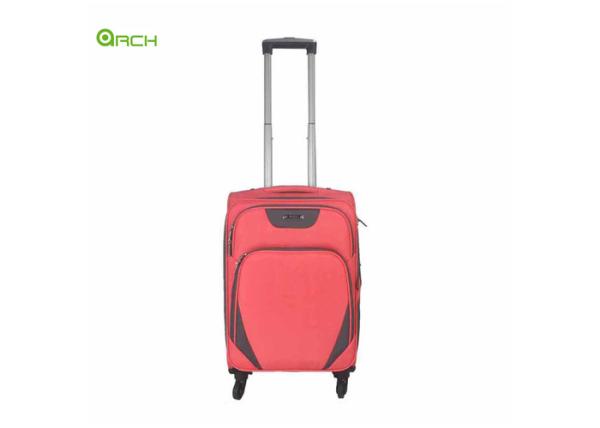 Light Weight Trolley Travel Case Soft Sided Luggage with Two Easy Access Pockets