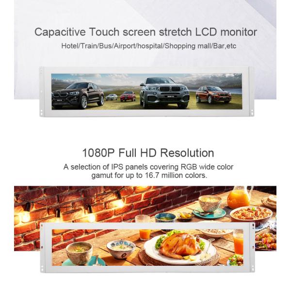 USB взаимодействует экран рекламы 1920*1080 400 cd/m2 LCD