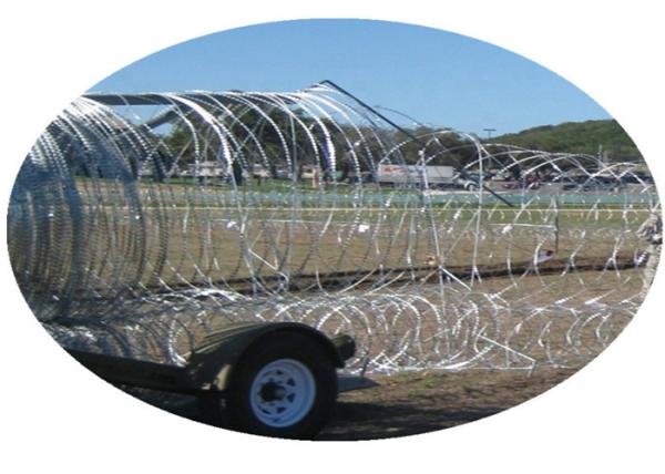 Rapid Development Mobile Security Barrier Razor Barrier For Military / Public
