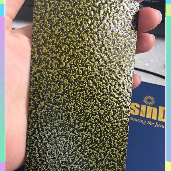 Rough Texture Hammertone Powder Coat , Durable Long Lasting Brown Powder Coat