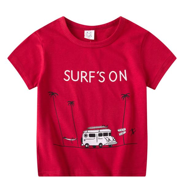 Summer Children'S Short Sleeve Football Shirts Half Sleeved Top Boys OEM