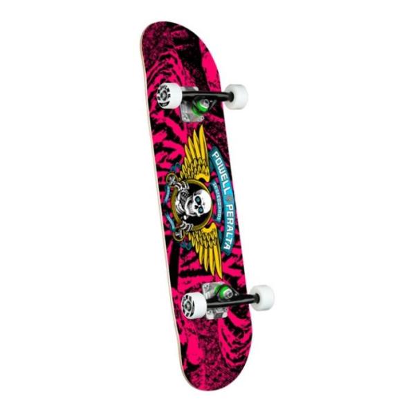 Powell Peralta Winged Ripper Pink Mini Complete Skateboard - 7 x 28
