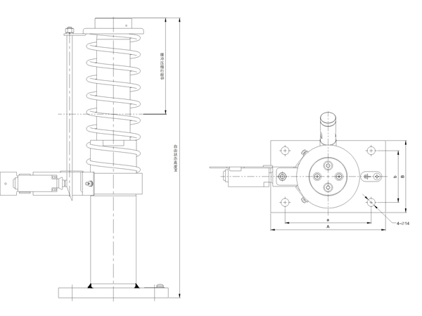 Безопасность лифта высокой эффективности разделяет различный буфер масла размера с внешним буфером