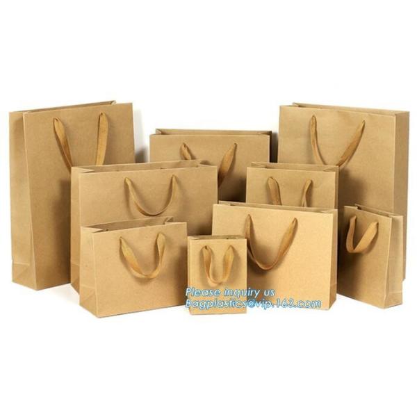 Customized Made Cheap Paper Twisted Handles White Kraft Paper Bags,Wine Paper Bag With Handle Wholesale Bagplastics Pack