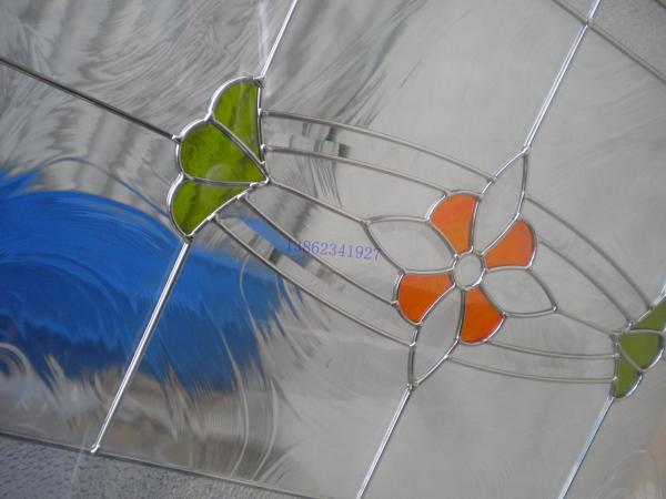 summer flowers - our  exclusive design of  decorative  glass panel