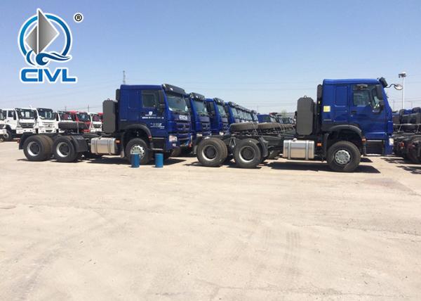 Blue EuroII 6x4 Prime Mover Truck Tractor Truck Tractor HeadQ345 SINOTRUK HOWO Tractor Truck