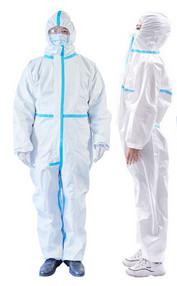 Water Resistant Disposable Work Coveralls Dust Proof With Elasticated Hood