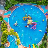 Eco Friendly Playground Splash Pad Plastic Steel Water Play Equipment