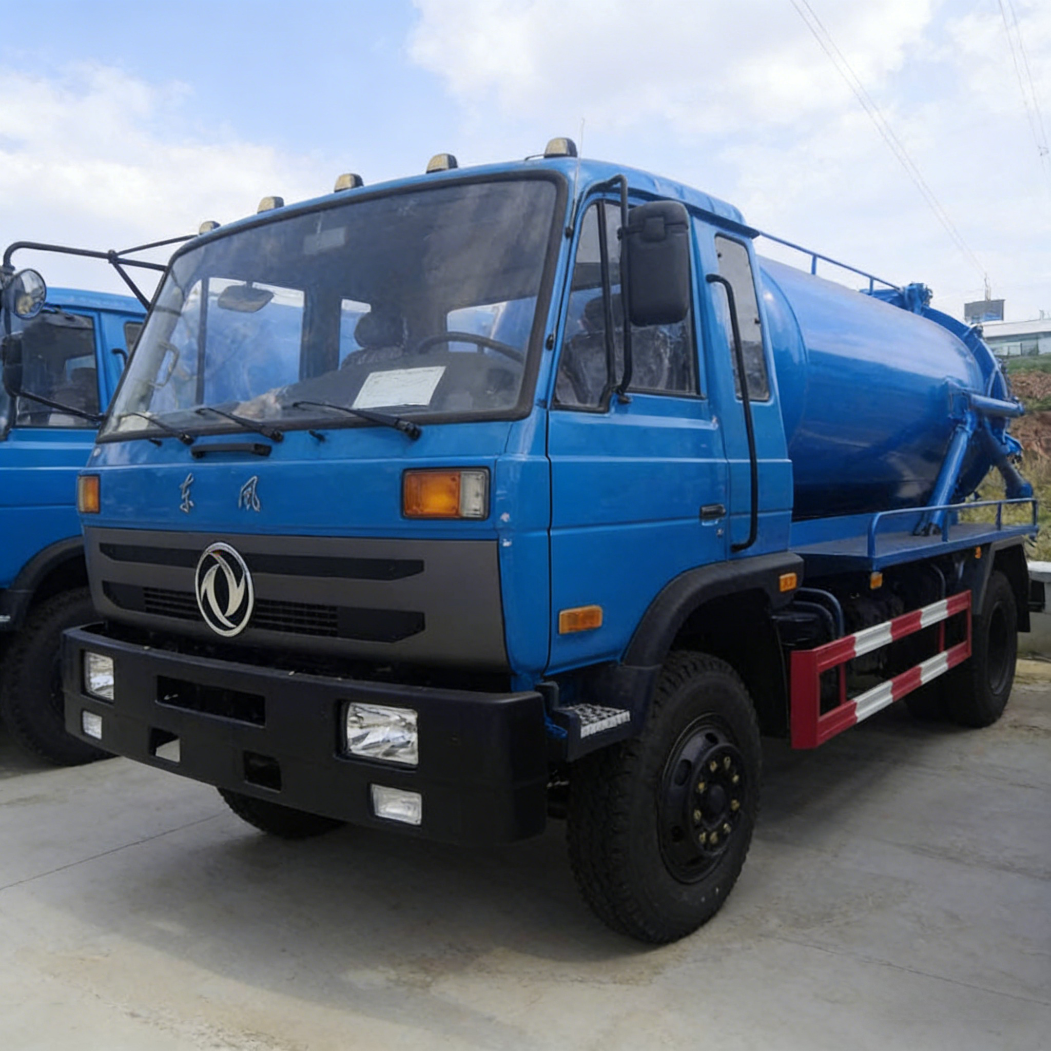 4X2 8mt 9mt Sewage Suction Truck 150hp-250hp Vacuum Pump Truck