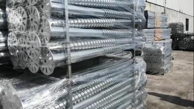 High Strength Bond Metal Ground Screw / Ground Screw Piles Saving Cost Effective
