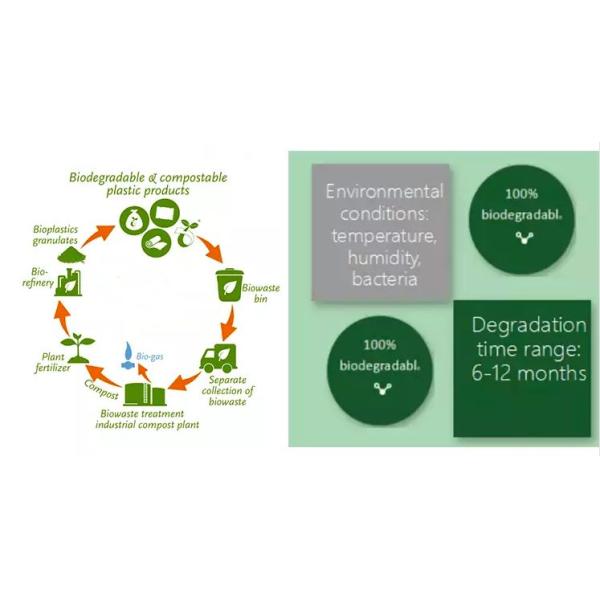 Eco Friendly Compostable Garbage Bags Customized Logo Pla Plastic Bags