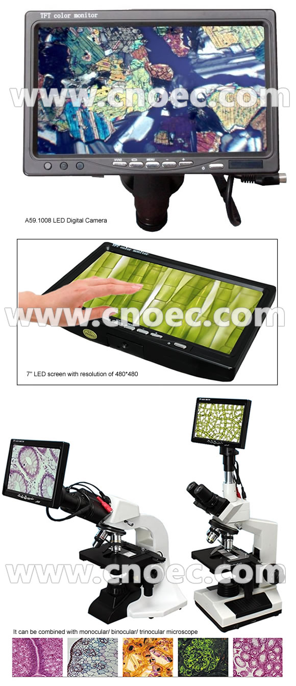 камера A59.1008 окуляра цифров 0.4MP 480 x 480 с экраном 7Inch LCD