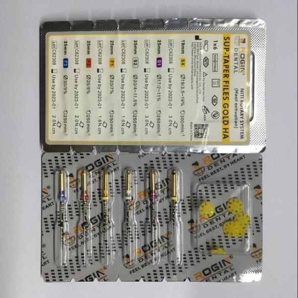 High Flexibility endo files Heat Activated Gold Niti Rotary Files