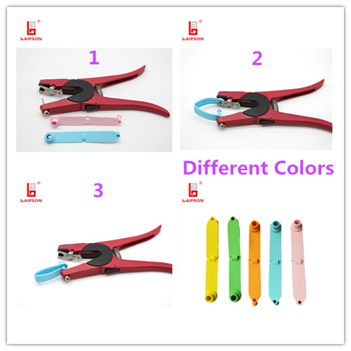 120mm Z Shaped One Piece Livestock Ear Tags For Sheep Goats Ovine Tracking