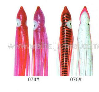 Soft squid skirt fishing lure color: 68#~80# size:3~15