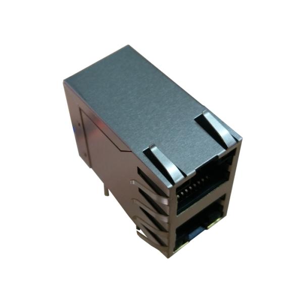0833-2X1T-33 штабелировало гигабит Magjack 10/100/1000Base-TX модульное Rj45 Jack 2x1