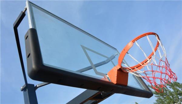 2.5 Ton Weight Portable Basketball Hoop , Electro Hydraulic Basketball Stand Custom Logo