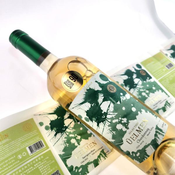 Oem Odm Self Adhesive Labels Embossed Tear Resistant Personalised Wine Bottles