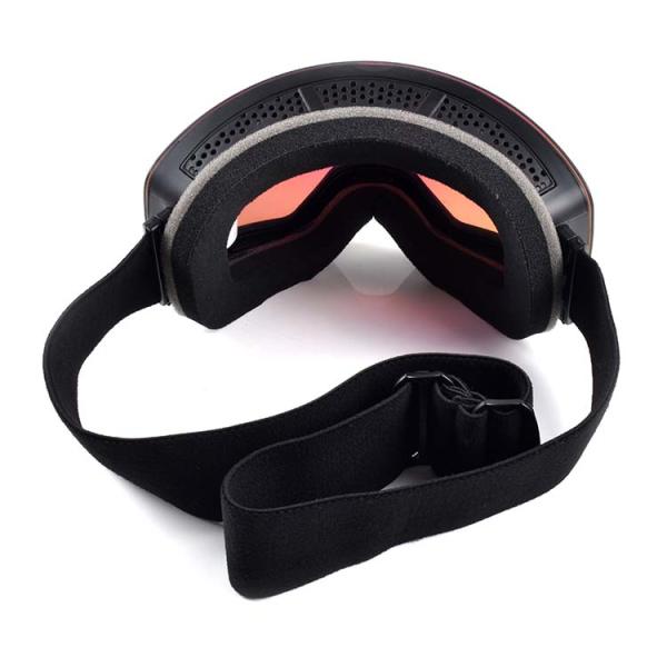 Custom Cylindrical Lens Type Double Lens Magnetic Ski Goggles with TPU PC Material