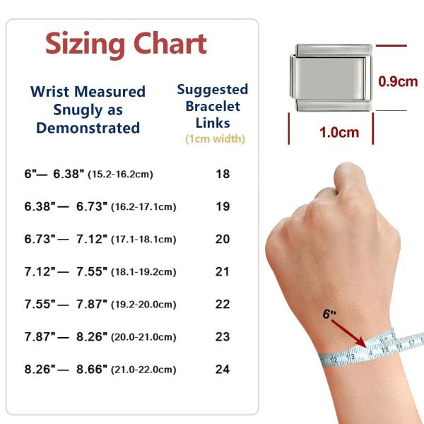 DIY Italian Charms Stainless Steel Grid Pattern Colorful Butterfly Pendant Italian Charms Bracelet
