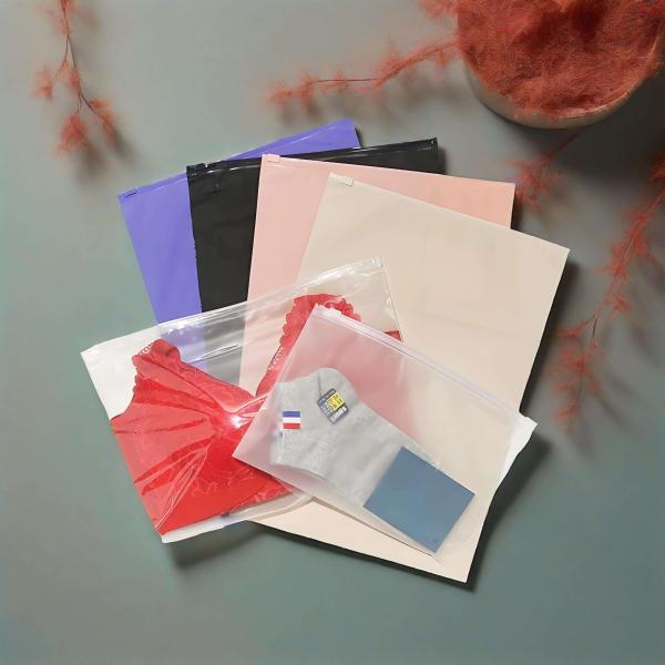 Waterproof Frosted CPE Zipper Bags Printable Logo Available With Dustproof Performance