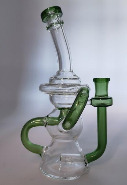 Hookah Shisha Glass Recycler Bong 9 Inch Smoking 14.4mm Joint