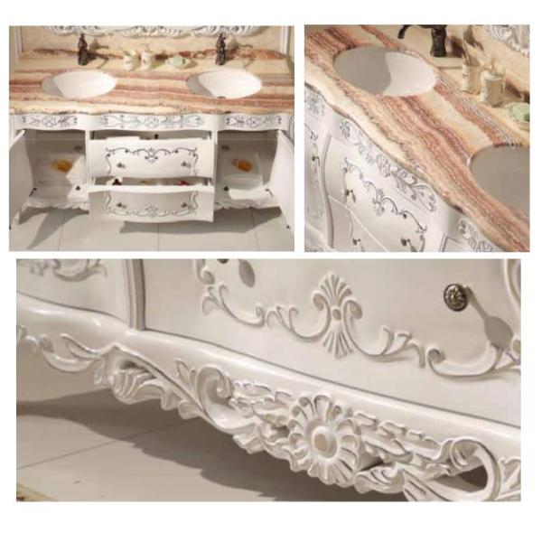 1660 X 1250mm Solid Wood Bathroom Vanity